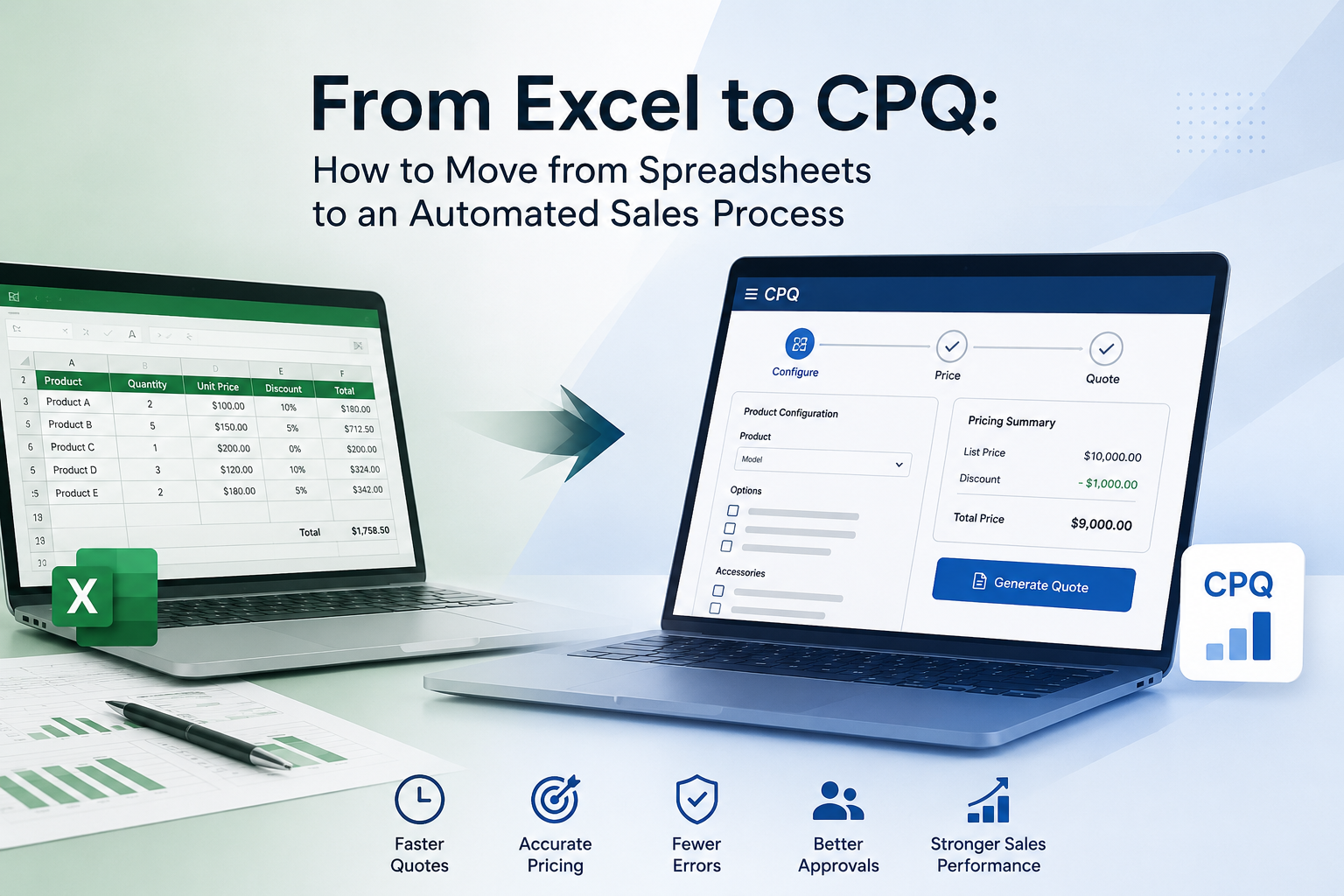De Excel a CPQ: Cómo pasar de la hoja de cálculo a un proceso de ventas automatizado